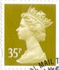 Definitive 35p Stamp (2005) Yellow Olive