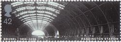 Brunel 42p Stamp (2006) Paddington Station, London