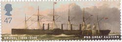 Brunel 47p Stamp (2006) PSS Great Eastern