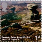 A British Journey - England 1st Stamp (2006) Derwent Edge, Peak District, Heart of England