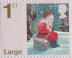 Christmas 2006 1st Large Stamp (2006) Father Christmas on Chimney