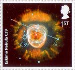 The Sky At Night 1st Stamp (2007) Eskimo Nebula C39
