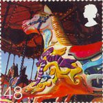 Beside the Seaside 48p Stamp (2007) Fairground Merry-go-round Ride