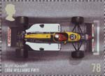Grand Prix 78p Stamp (2007) Nigel Mansell in 1986 Williams FW11