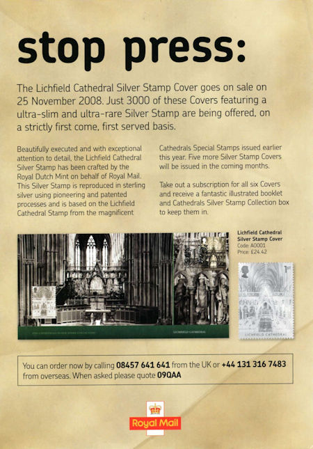 Cathedrals Silver Stamp Collection (2008)