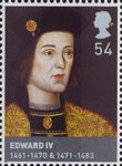 The Houses of Lancaster and York 54p Stamp (2008) Edward IV (1461-70 & 1471-83)