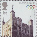 Olympics Handover 1st Stamp (2008) Tower of London