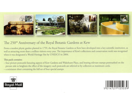 Reverse for The 250th Anniversary of the Royal Botanic Gardens at Kew