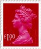 Definitives £1 Stamp (2009) £1.00 Ruby