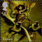 Mythical Creatures 90p Stamp (2009) Fairies