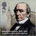 Eminent Britons 1st Stamp (2009) William Gladstone 1809-1898