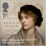 Eminent Britons 1st Stamp (2009) Mary Wollstonecraft 1759-1797