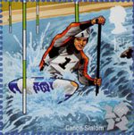 Olympic and Paralympic Games 2012 1st Stamp (2009) Canoe Slalom