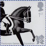 Olympic and Paralympic Games 2012 1st Stamp (2009) Paralympic Games - Equestrian