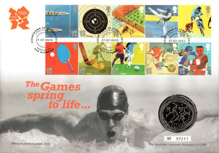 2010 Medal and Coin Covers from Collect GB Stamps