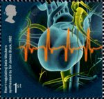 Medical Breakthroughs 1st Stamp (2010) Heart-regulating beta-blockers synthesized by Sir James Black 1962