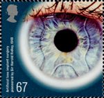 Medical Breakthroughs 67p Stamp (2010) Artificial lens implant surgery pioneered by Sir Harold Ridley 1949