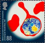 Medical Breakthroughs 88p Stamp (2010) Malaria parasite transmitted by mosquitoes proved by Sir Ronald Ross 1897