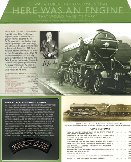 Image for Great British Steam Engines Nameplate Cover - Flying Scotsman