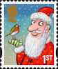 Christmas 2012 1st Stamp (2012) Father Christmas and Robin