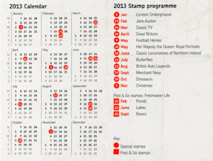Image for Mini Stamp Calendar 2013