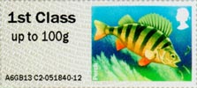 Post & Go: Lakes - Freshwater Life 2 1st Stamp (2013) Perch