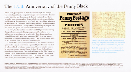 The 175th Anniversary of the Penny Black 2015