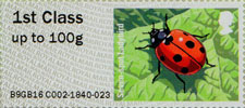 Post & Go : Ladybirds 1st Stamp (2016) Seven Spot Ladybird