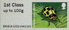 Post & Go : Ladybirds 1st Stamp (2016) Fourteen-spot Ladybird