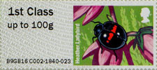 Post & Go : Ladybirds 1st Stamp (2016) Heather Ladybird