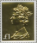 Machin Definitive Anniversary £1 Stamp (2017) Gold