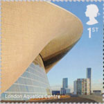 Landmark Buildings 1st Stamp (2017) London Aquatics Centre