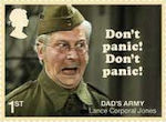 Dads Army 1st Stamp (2018) Lance Corporal Jones – Don’t Panic, Don’t Panic!