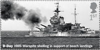 D-Day 1st Stamp (2019) HMS Warspite