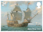 Royal Navy Ships 1st Stamp (2019) Mary Rose