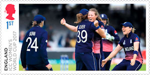 ICC Womens World Cup 2017 1st Stamp (2019) ICC Womens World Cup 2017