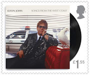 Music Giants - Elton John £1.55 Stamp (2019) Songs from The West Coast