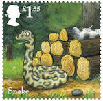 The Gruffalo £1.55 Stamp (2019) Snake