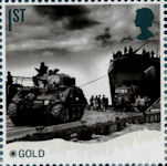 D-Day 1st Stamp (2019) Gold