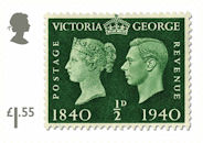Stamp Classics £1.55 Stamp (2019) King George VI Penny Black Centenary (1940)