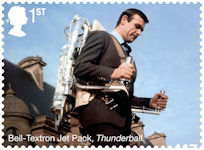 James Bond 1st Stamp (2020) Bell-Textron Jet Pack - Thunderball (1965)