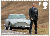 James Bond 1st Stamp (2020) Aston Martin DB5 - Skyfall (2012)