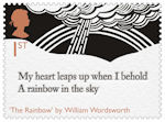 The Romantic Poets 1st Stamp (2020) The Rainbow by William Wordsworth