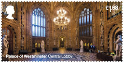 The Palace of Westminster £1.68 Stamp (2020) Central Lobby