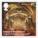 The Palace of Westminster 1st Stamp (2020) Chapel of St Mary Undercroft