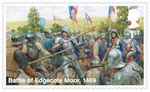 The Wars of the Roses 1st Stamp (2021) Battle of Edgecote Moor, 1469