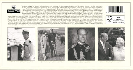 Reverse for In Memoriam - HRH The Prince Philip, Duke of Edinburgh