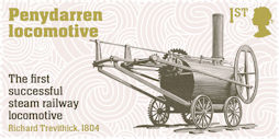 Industrial Revolutions 1st Stamp (2021) Penydarren Locomotive, 1804