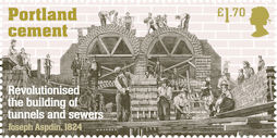 Industrial Revolutions £1.70 Stamp (2021) Portland Cement, 1824