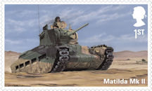 British Army Vehicles 1st Stamp (2021) Matilda MK II 